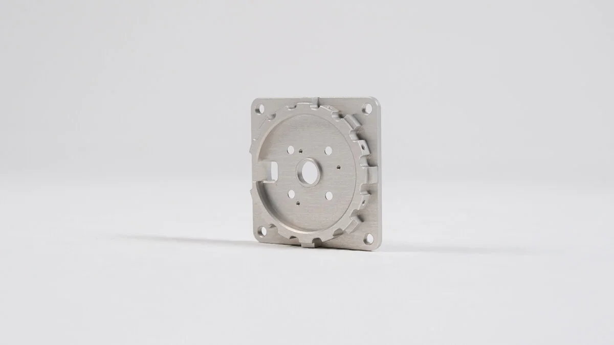 Aluminum motor mounting plate