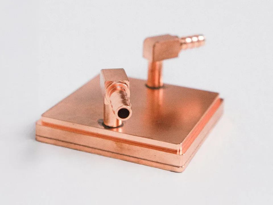 Copper liquid cold plate
