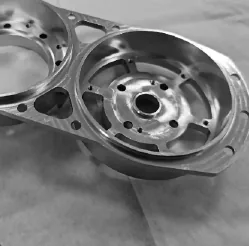 Calf motor mounting flange